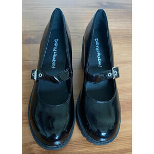 Dirty Laundry Mary Jane Platform Chunky Lug Heel Buckle Shoes Women's 9 Black
